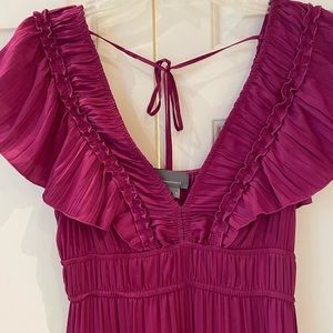 Anthropologie Ruffled Tiered Midi Dress - Size Small